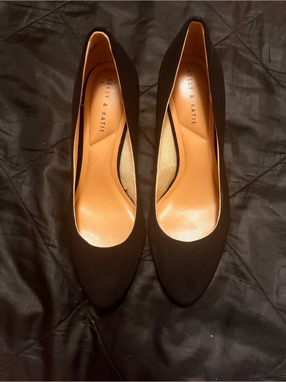 Kelly & Katie Black Pointed Toe Women's Pumps new 6.5